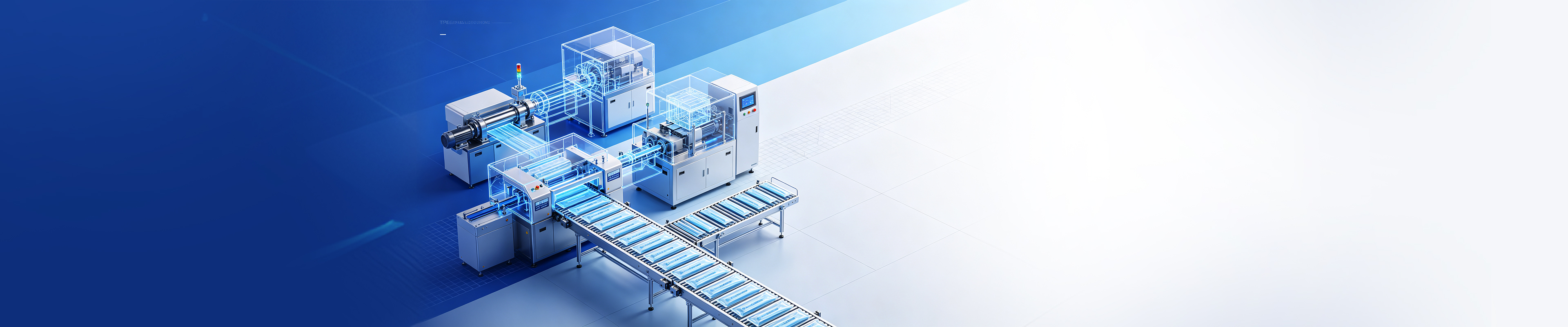 Automated extrusion and finishing line for elastic medical and rehabilitation products